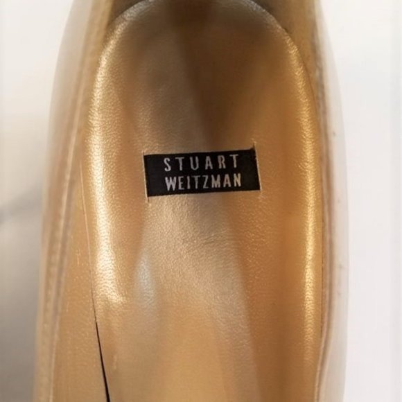 Stuart Weitzman Shimmery Gold Heels - Picture 3 of 7